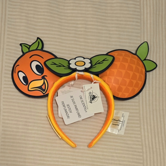 Disney Accessories - 2025 Disney Parks Epcot Flower Garden Festival Orange Bird Ear Headband